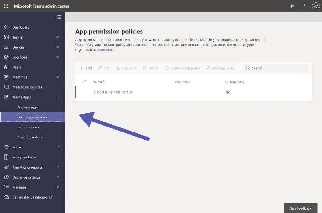 Microsoft Teams App Permission Policy Solutions2Share
